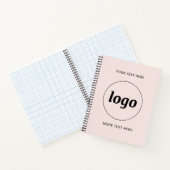 Logo met Tekst en QR Code Promotiezaken Notitieboek (Binnen)