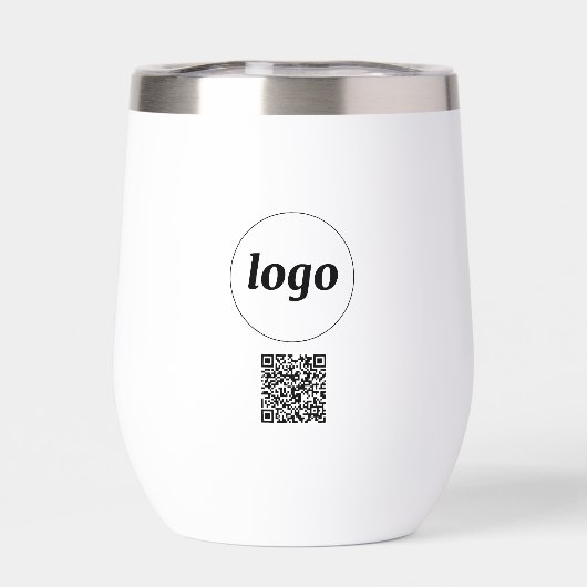 Logo met Tekst en QR Code Zakelijke Promotie (Achterkant)