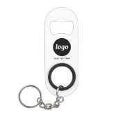 Logo met tekst QR Code Business Mini Flessenopener (Voorkant)