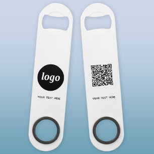 Logo Met Tekst QR Code Zakelijk Speed Flessenopener