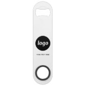 Logo Met Tekst QR Code Zakelijk Speed Flessenopener (Voorkant)