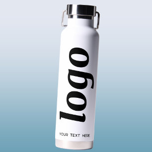 Logo met Tekst Zakelijk Branding Promotioneel Waterfles