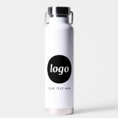 Logo met Tekst Zakelijk Branding Promotioneel Waterfles (Voorkant)