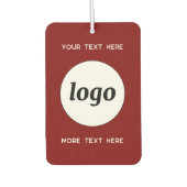 Logo met tekst Zakelijk Promotie Bourgogne Rood Luchtverfrisser (Voorkant)