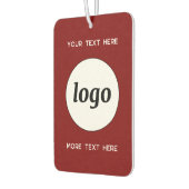 Logo met tekst Zakelijk Promotie Bourgogne Rood Luchtverfrisser (Links)