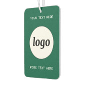 Logo met tekst Zakelijk Promotie Forest Green Luchtverfrisser (Links)