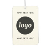 Logo met tekst Zakelijke promotie Luchtverfrisser (Voorkant)