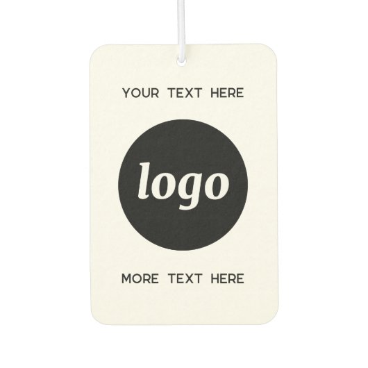 Logo met tekst Zakelijke promotie Luchtverfrisser (Voorkant)