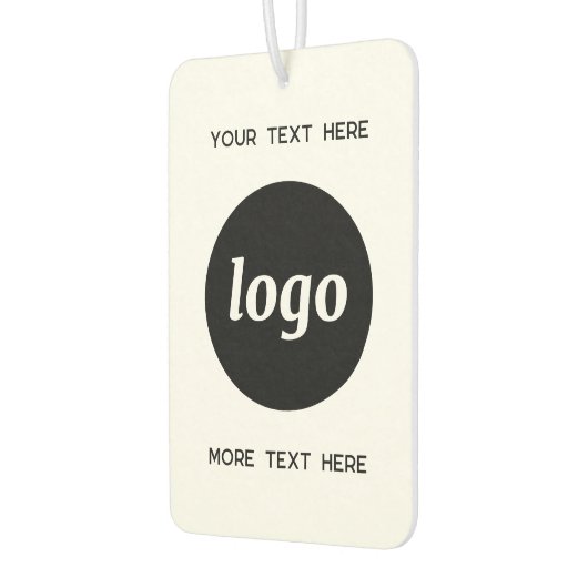 Logo met tekst Zakelijke promotie Luchtverfrisser (Links)