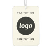 Logo met tekst Zakelijke promotie Luchtverfrisser (Achterkant)