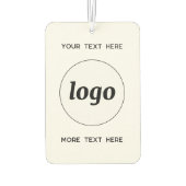 Logo met tekst Zakelijke promotie Luchtverfrisser (Achterkant)