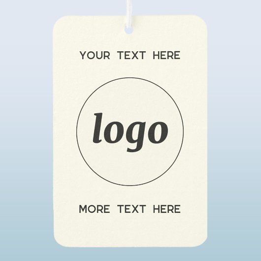 Logo met tekst Zakelijke promotie Luchtverfrisser