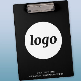 Logo met tekst zwart-wit klembord voor zakelijk ge