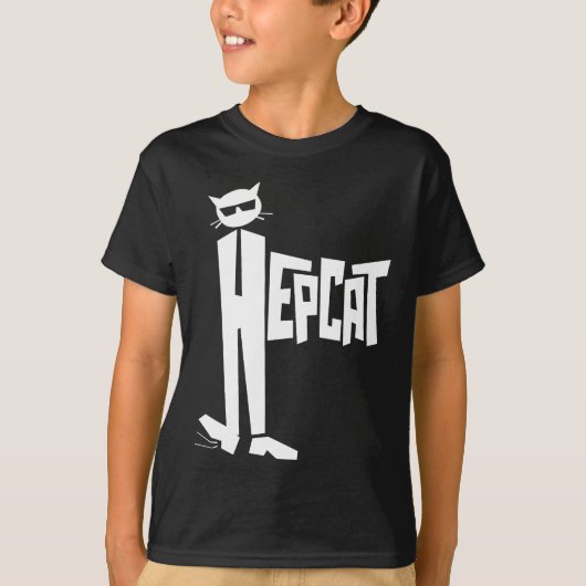 Logo met vaste kat t-shirt (Voorkant)