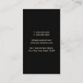  Logo met volledige maan Elegant Salon & Spa Visitekaartje (Achterkant)