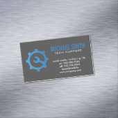 Logo met wieloverbrengingen magnetisch visitekaartje (Voorbeeld)