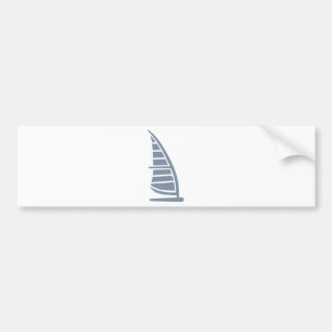 Logo met wielsurfen bumpersticker