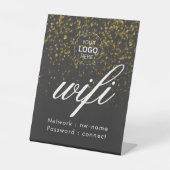 Logo met WiFi-voetstuk Reclamebord Met Voetstuk (Voorkant)