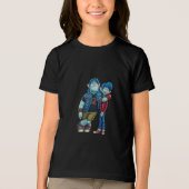 Logo met wilde berenhart Tri-Blend shirt (Voorkant)