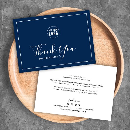 Logo met witte rand bewerkbare kleur Dank u