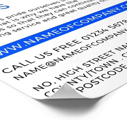 Logo, metaalbewerker, Welder Adverteren Poster (Hoek)