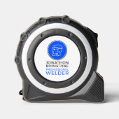 Logo, metaalbewerker, Welder Rolmaat (Voorkant)