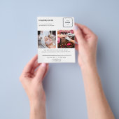 Logo Minimaal Foto Zakelijk Marketing Flyer (Hand)