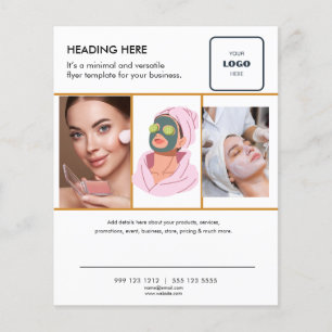 Logo Minimaal Foto Zakelijke Marketing Flyer