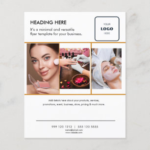 Logo Minimaal Foto Zakelijke Marketing Flyer