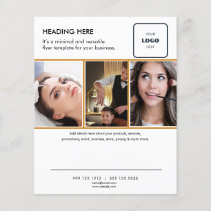 Logo Minimaal Foto Zakelijke Marketing Flyer