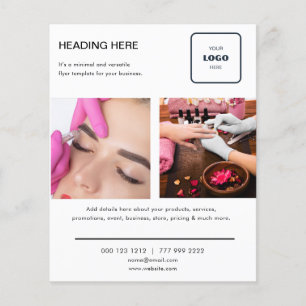 Logo Minimaal Foto Zakelijke Marketing Flyer