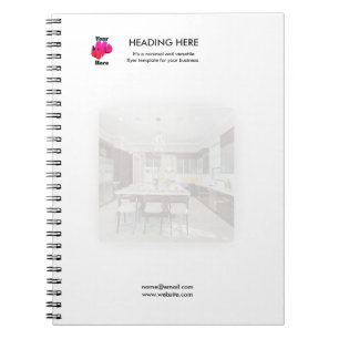 Logo Minimaal Foto Zakelijke Marketing Notitieboek