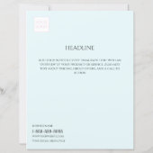 Logo Minimal Bleek Blue Business Marketing Flyer (Achterkant)