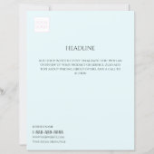 Logo Minimal Bleek Blue Business Marketing Flyer (Voorkant)