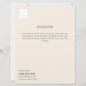 Logo Minimal Cream Business Marketing Flyer (Voorkant)