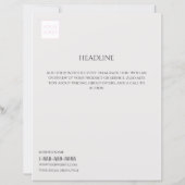 Logo Minimal Grey Business Marketing Flyer (Achterkant)