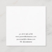 Logo Minimal Jewelry Earring Display Visitekaartje (Achterkant)