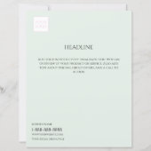 Logo Minimal Light Green Business Marketing Flyer (Voorkant)
