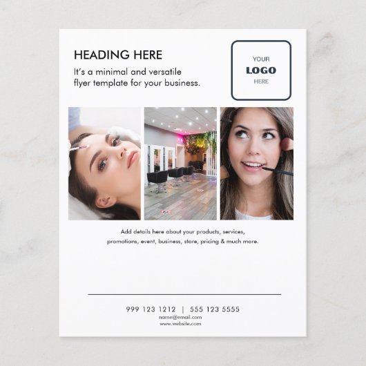 Logo Minimal Photo Business Marketing Flyer (Voorkant)