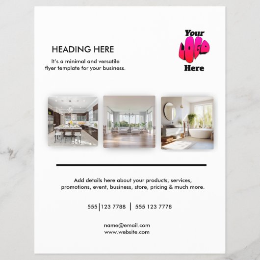 Logo Minimal Photo Business Marketing Flyer (Voorkant)