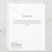 Logo Minimal White Business Marketing Flyer (Achterkant)