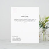 Logo Minimal White Business Marketing Flyer (Staand voorkant)