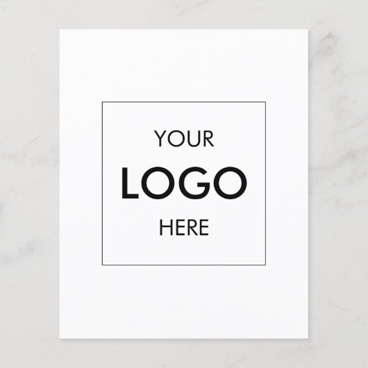Logo minimale Foto Business Marketing Flyer (Achterkant)