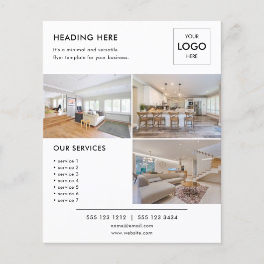 Logo minimale Foto Business Marketing Flyer (Voorkant)
