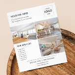 Logo minimale Foto Business Marketing Flyer<br><div class="desc">Eenvoudige zakenvlieger.</div>