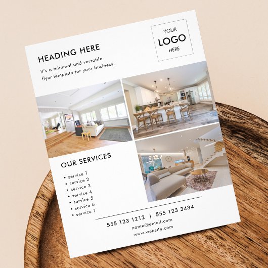 Logo minimale Foto Business Marketing Flyer