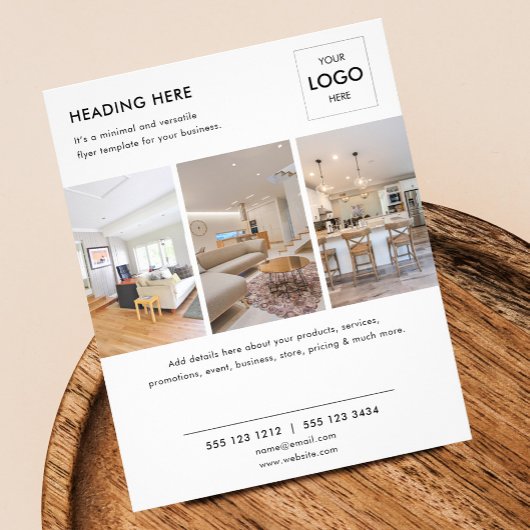 Logo minimale Foto Business Marketing Flyer