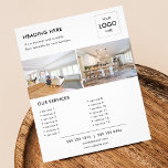 Logo minimale Foto Business Marketing Flyer<br><div class="desc">Eenvoudige zakenvlieger.</div>