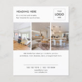 Logo minimale Foto Business Marketing Flyer (Voorkant)