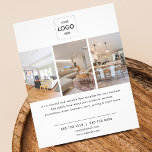 Logo minimale fotobrochure flyer<br><div class="desc">Eenvoudige zakenvlieger.</div>